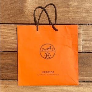 Authentic Hermès shopping bag